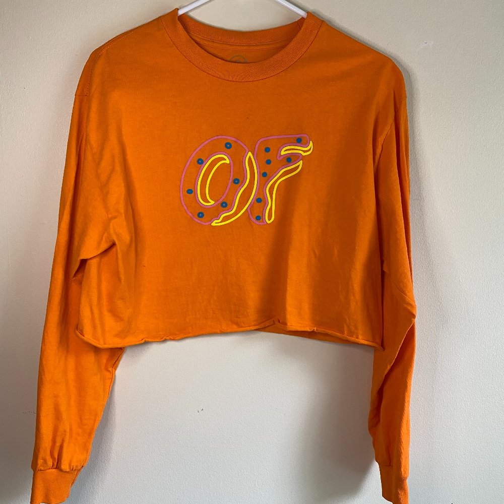 Odd Future Cropped Donut Long Sleeve Tee